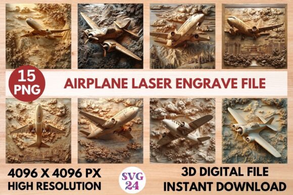 Airplane Laser Engrave File: A Versatile Design for Creative Projects