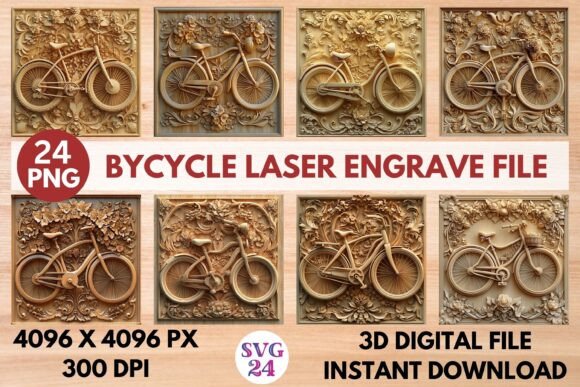 Bicycle Laser Engrave File: Creative Design for Every Project