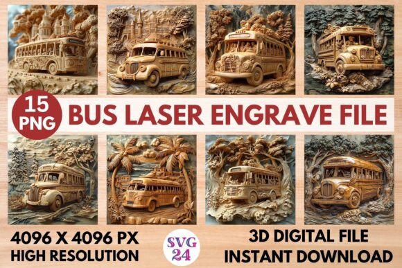 Bus Laser Engrave File