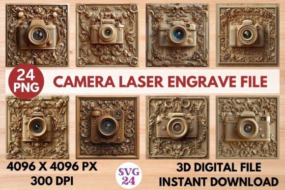 Camera Laser Engrave File