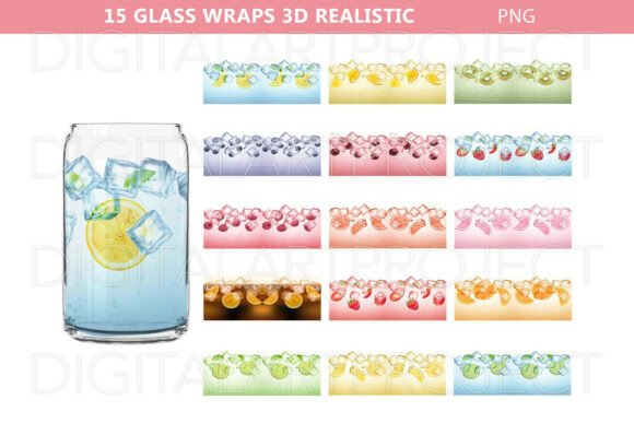 Can Glass Wraps: Realistic Drinks Design