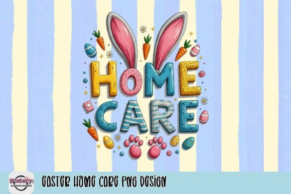 Celebrating Care: The Versatility of the Easter Home Care PNG Design