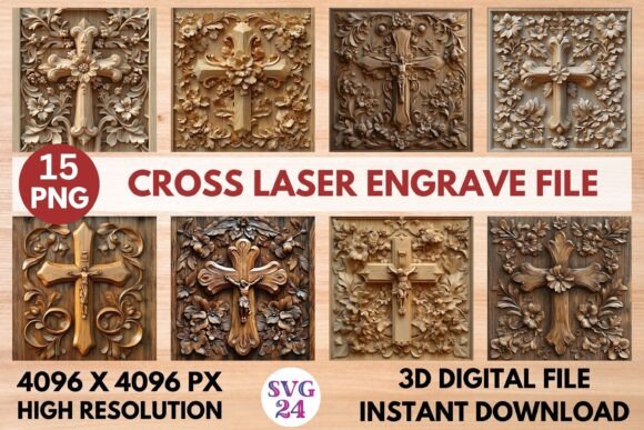 Cross Laser Engrave File