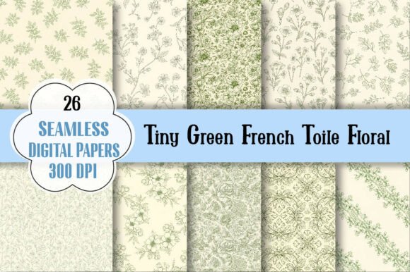 Embracing the Tiny Green French Toile Floral Pattern in Modern Design