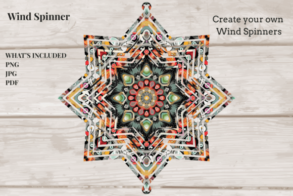Mandala Mosaic Star Spinner
