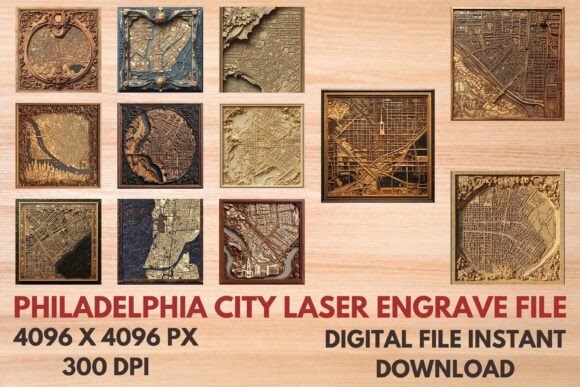 Philadelphia City Laser Engrave File: A Versatile Design for Creative Projects