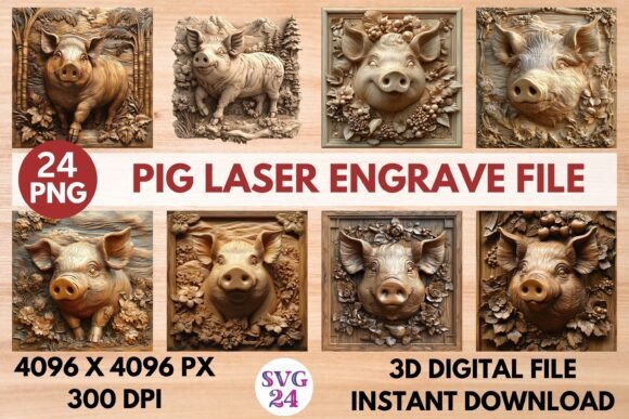 Pig Laser Engrave File: A Versatile Digital Resource for Creative Projects