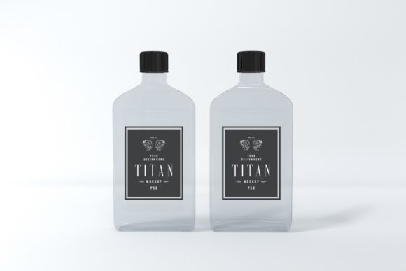 Titan Two Bottle Mockup: A Must-Have for Professional Branding
