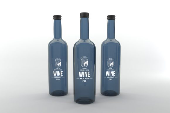 Wine Three Bottle Mockup: A Versatile Tool for Branding and Product Presentation