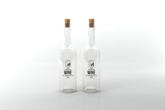 Wine Tow Glass Bottle Mockup: A Professional Tool for Branding and Product Presentation